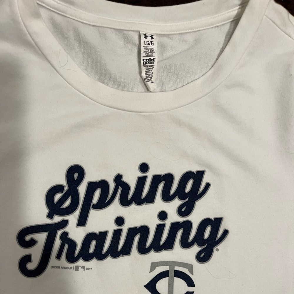 UNDER ARMOUR SHIRT WOMENS SIZE LARGE MLB SPRING TRAINING WHITE TOP​ - Picture 5 of 5